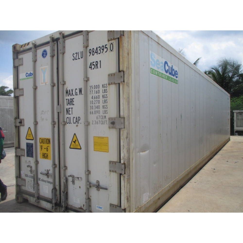 20ft/40ft reefer, temp range 25deg C to minus 25deg C