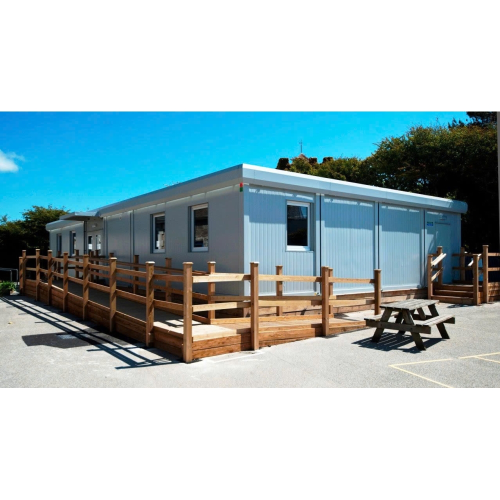 Office buildings and cabins