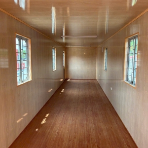 Converted shipping container